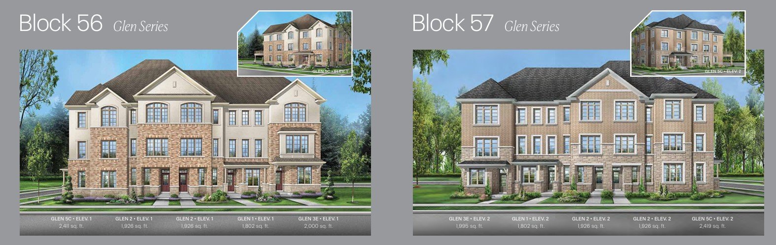 Unionglen by Madison Block 56 Glen Series detached homes exterior community streetscape view