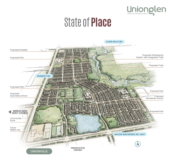 Unionglen by Madison home floor plan layout showing room dimensions and residential design